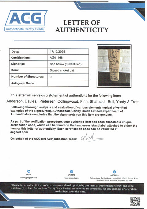 England Ashes Cricket Team 2011 - Brisbane Test