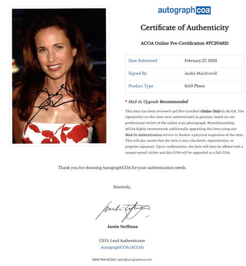 Andie MacDowell