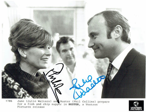Phil Collins and Julie Walters