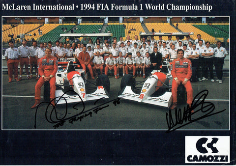 Mika Hakkinen and Martin Brundle