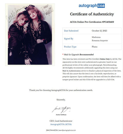 Madonna and Patricia Arquette