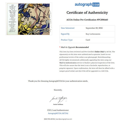 Roy Lichtenstein